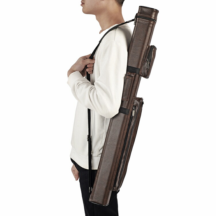 楽天市場】ビリヤードキューケース ブラウン【2バット×2シャフト 800