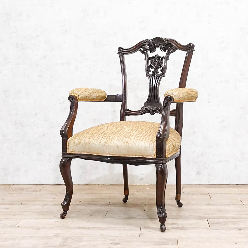 楽天市場】アンティーク アームチェア ひじ掛け椅子 チェアー 椅子