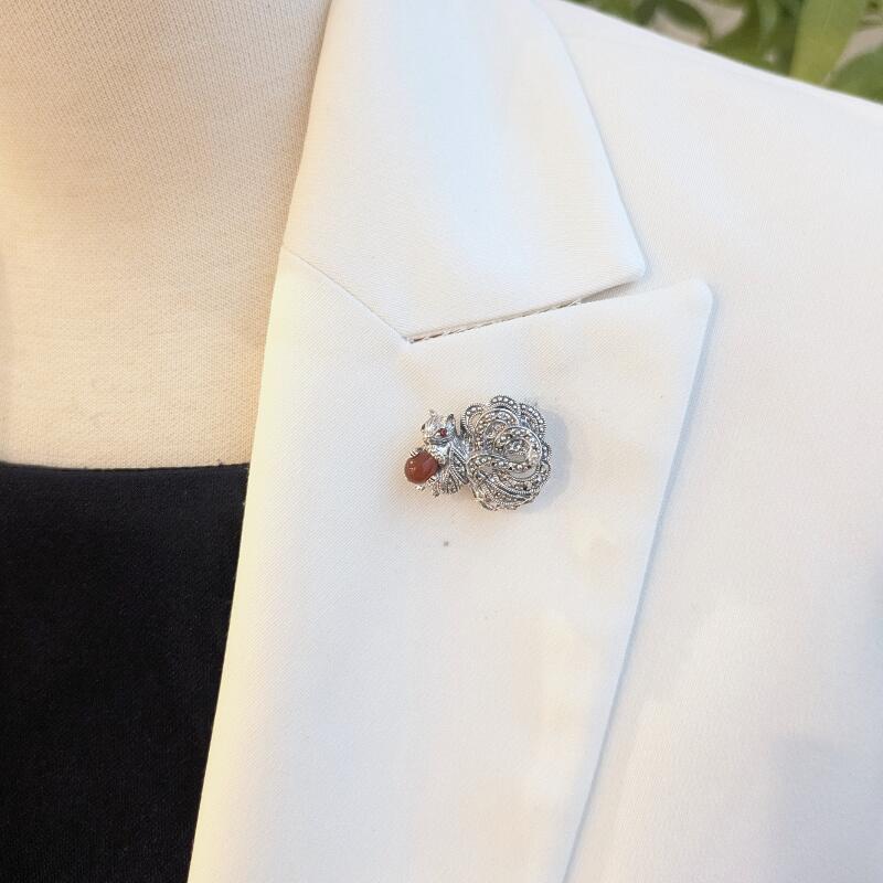 楽天市場】【碌山】シルバー ガーネット ＆ カーネリアン もぐもぐ子