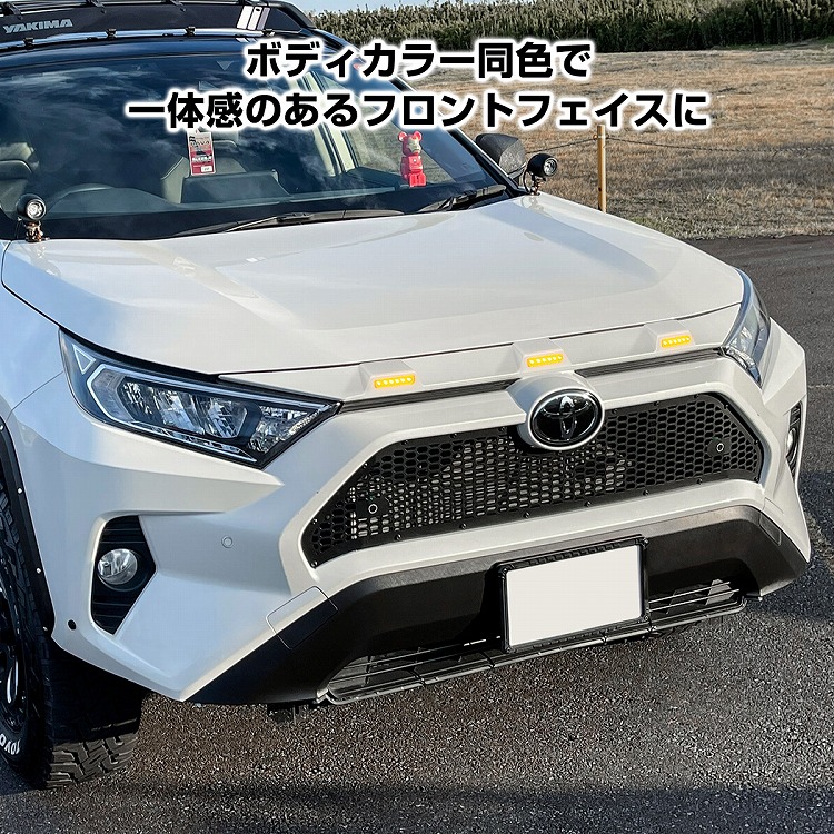楽天市場】RAV4 50系 ノーズプロテクター 1P フロントグリルアッパー