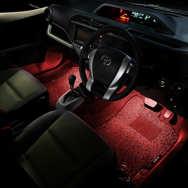 楽天市場】アクア（NHP10）用LEDフットライトキット フットランプ