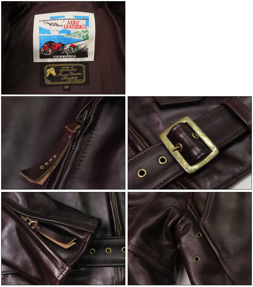 楽天市場】エアロレザー AERO LEATHER ライダースジャケット Motor