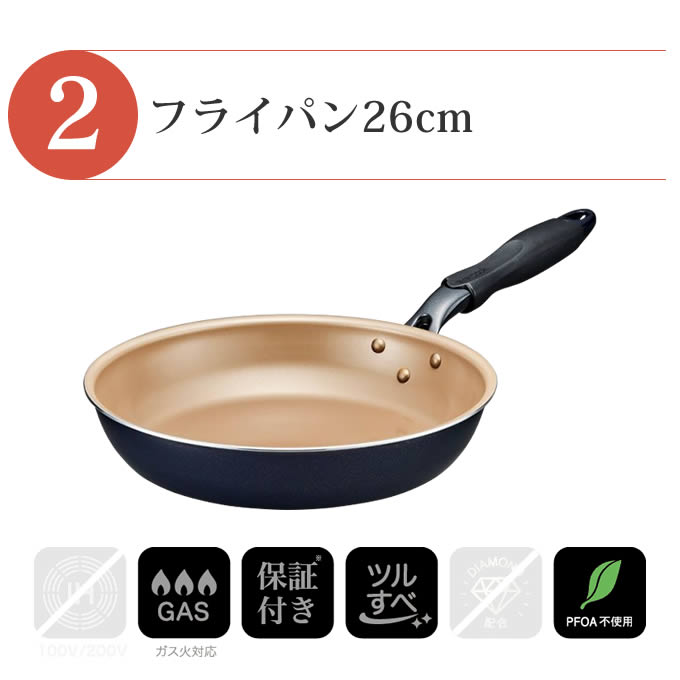 楽天市場】evercook エバークック フライパン 一体型 ガス火専用 3点