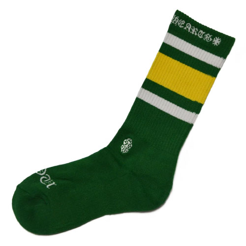 楽天市場】CHROME HEARTSClassic Stripe Socks - Green / Yellowクロム