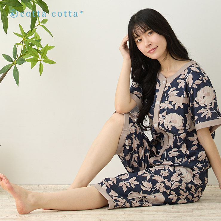 楽天市場】【ラッピング可】 パジャマ レディース 綿100% ダブルガーゼ