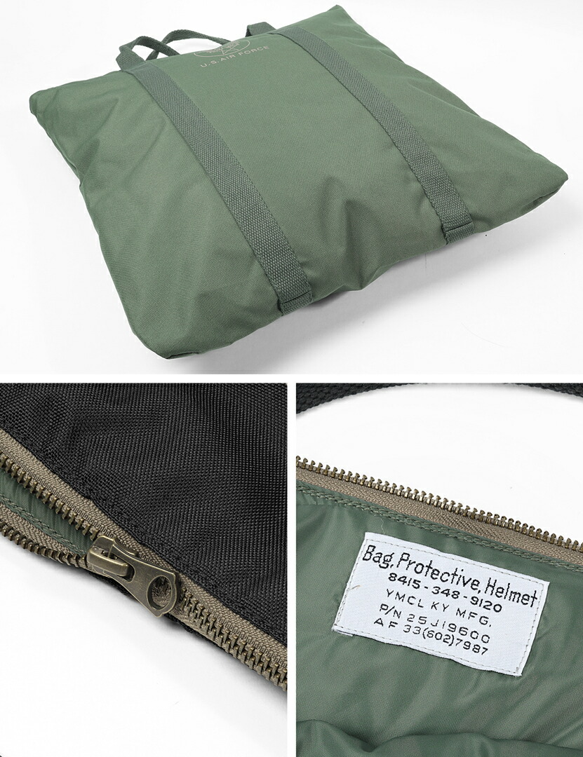 楽天市場】ヘルメットバッグ レプリカ 米軍 USAF 50's ステンシル入り