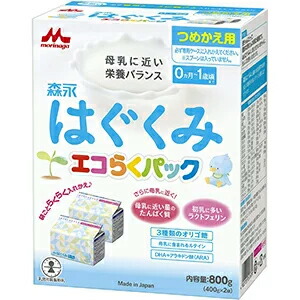 楽天市場】森永 はぐくみ エコらくパック つめかえ用(400g*2袋入*2