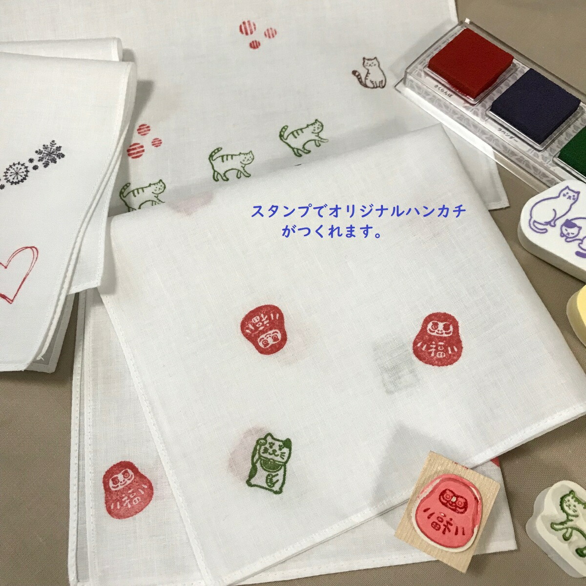 楽天市場】ハンカチ 白 44cm 5枚セット 染色 刺繍 お絵描き フォーマル