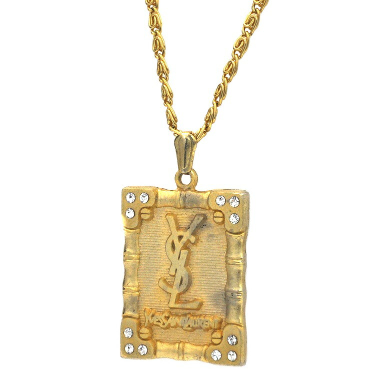 楽天市場】【送料無料】 イヴサンローラン ネックレス ゴールド 美品