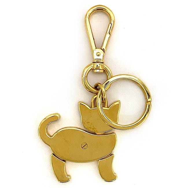 楽天市場】【送料無料】 プラダ キーリング ゴールド パープル 美品 猫