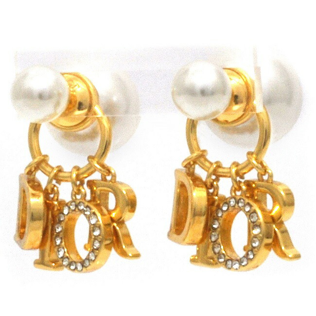 楽天市場】【送料無料】 クリスチャン ディオール ピアス ゴールド