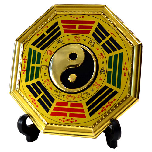 楽天市場】風水 気の安定盤◇黄金八卦対極盤（衝立付き）◇玄関