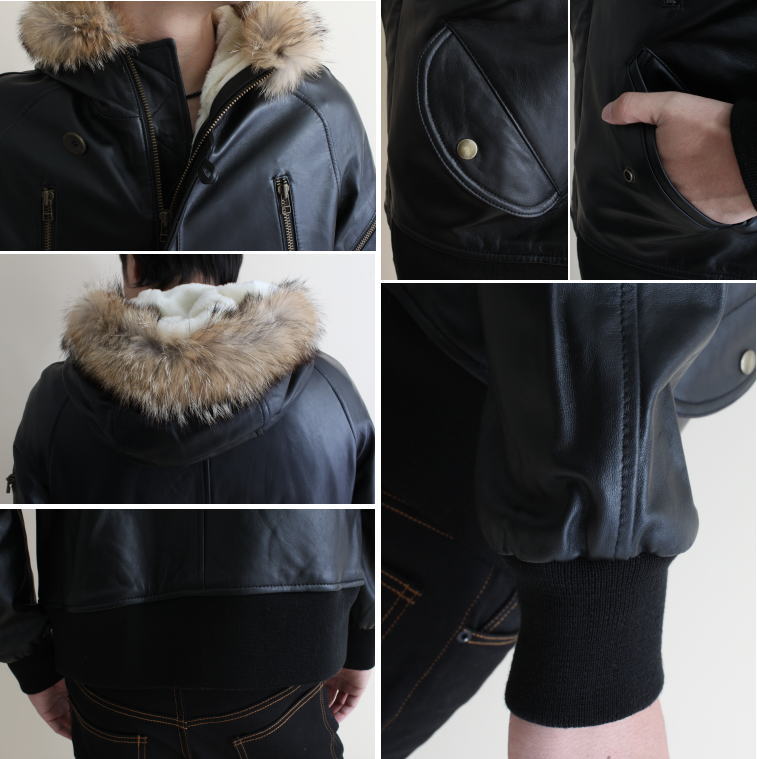 楽天市場】革ジャン メンズ ラムスキン 皮ジャン コヨーテファー付 N