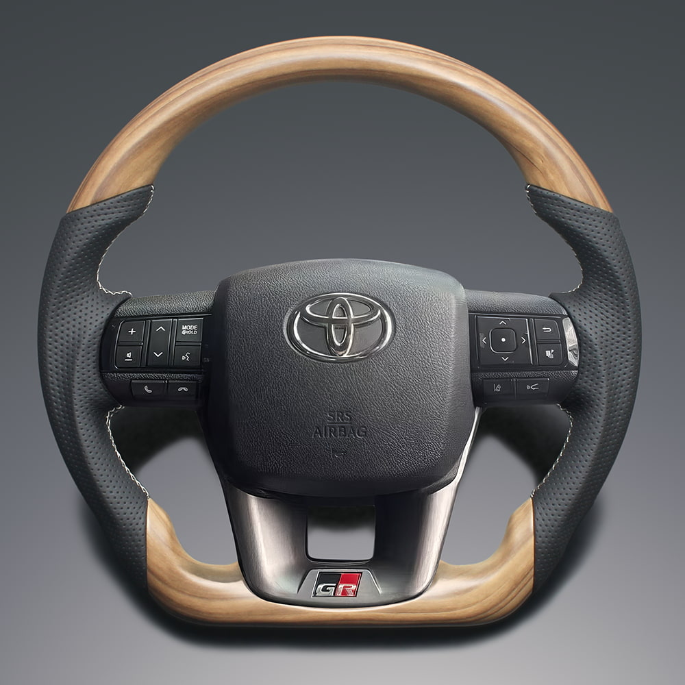 楽天市場】ウッドステアリング ランクルの通販
