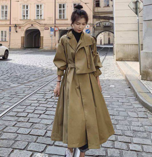 楽天市場】【取寄】トレンチコート レディース ロング ロングトレンチ