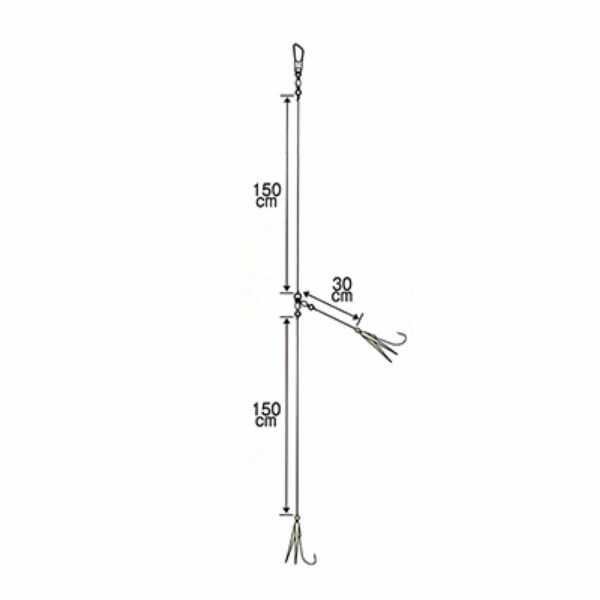 楽天市場】まるふじ アマダイ仕掛 ルミックスダンサーV付 2本針 10号 E