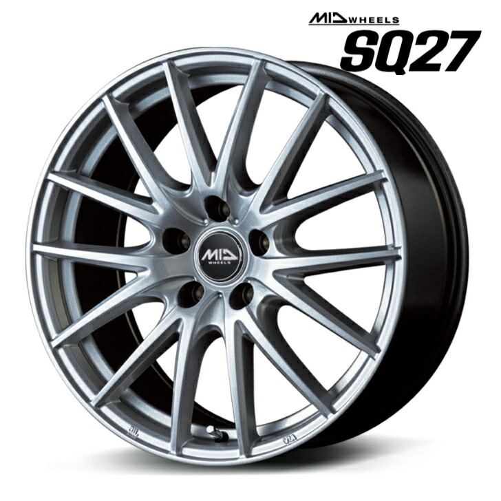 楽天市場】17×7.0J インセット +50 5-100 新品 ホイール 4本MID マルカ