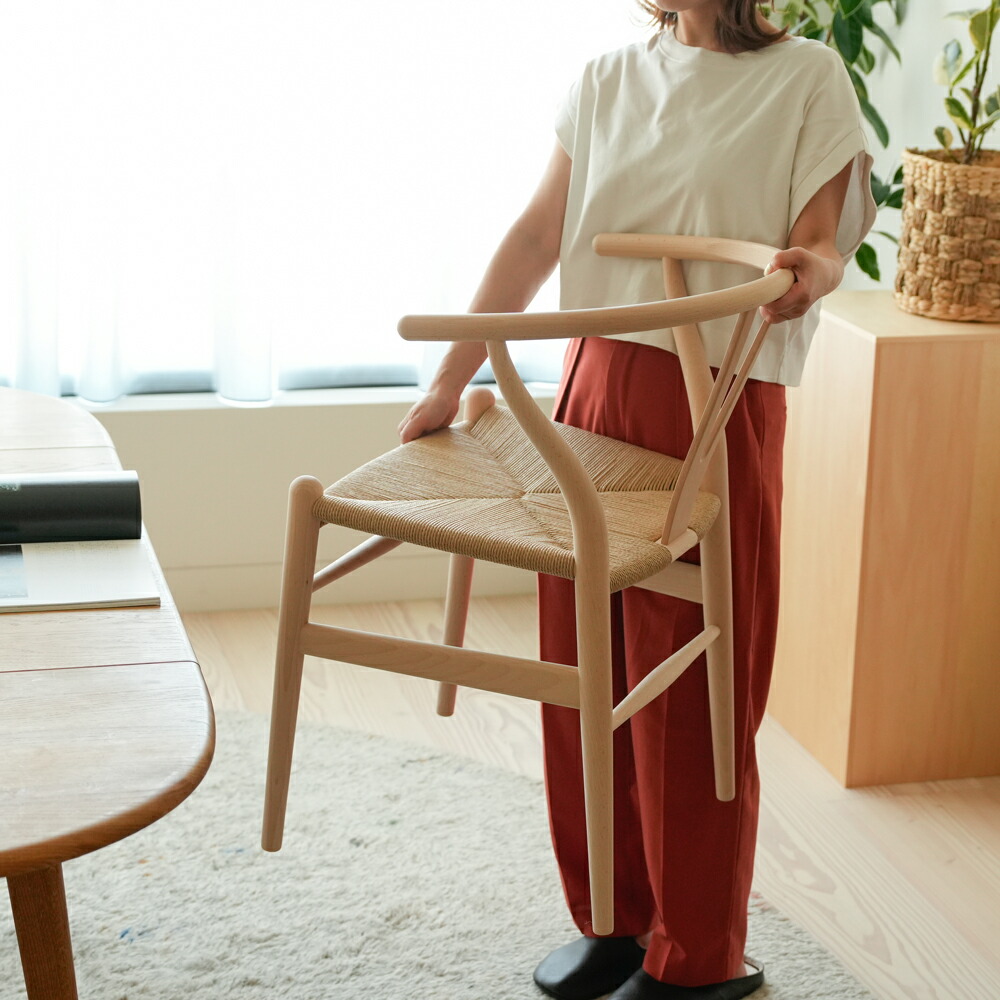 楽天市場】【即納】Yチェア CH24 正規品 ビーチ材 ソープ仕上げ 座面