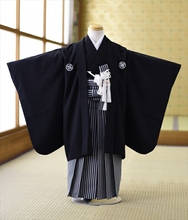 楽天市場】【レンタル】七五三 男の子 三歳《身長87cm〜100cm》黒紋服