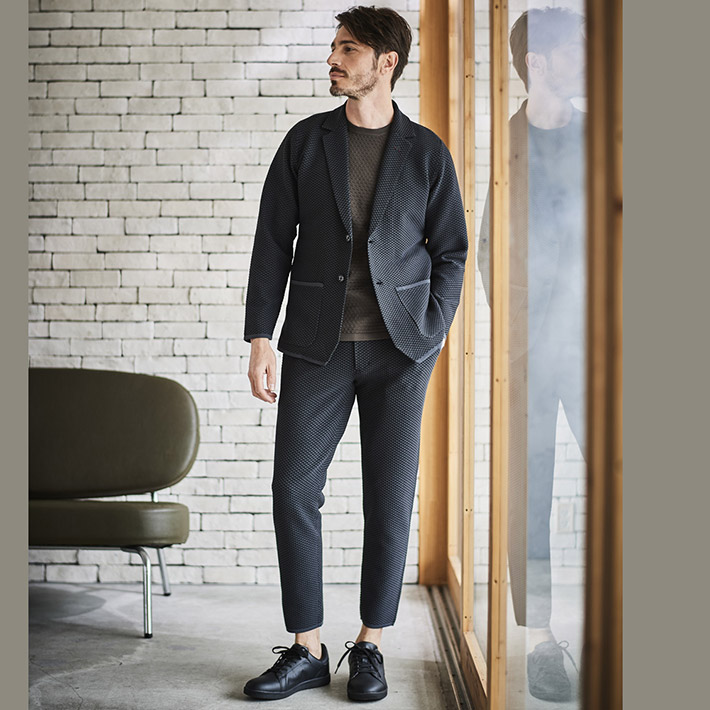 楽天市場】ジーステージ ジャケット ニットパンツ Safari掲載