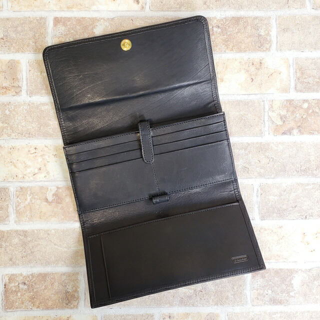 楽天市場】【未使用品】オールドコーチ レザー かぶせ 長財布 ブラック