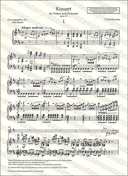 楽天市場】楽譜 チャイコフスキー／ヴァイオリン協奏曲 ニ長調 作品35
