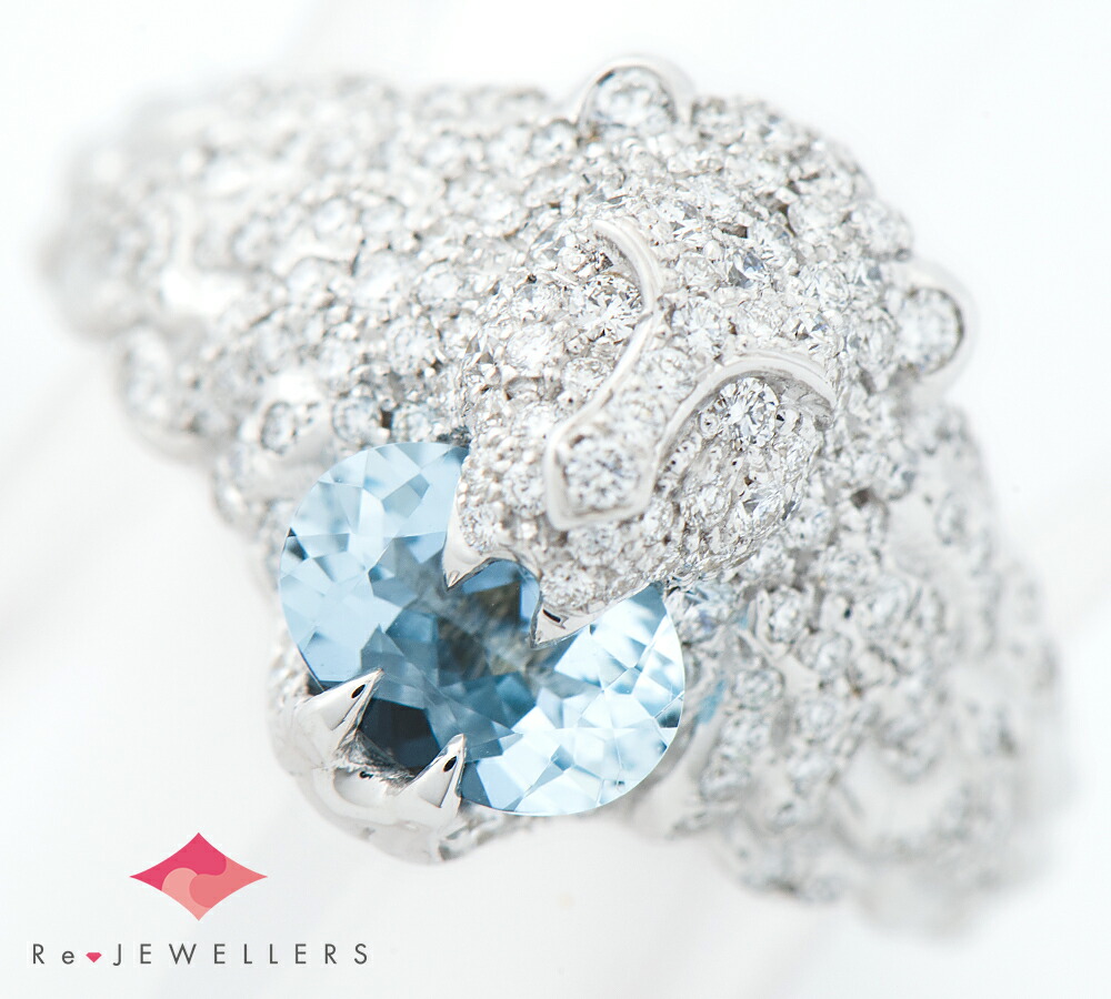 楽天市場】グッチ(GUCCI) ライオンヘッド アクアマリン ダイヤモンド