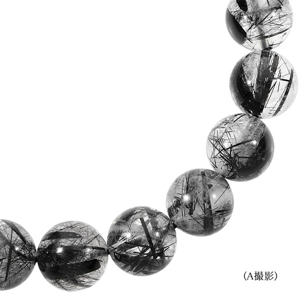 楽天市場】ブラックルチルクォーツ ブレスレット 11mm 18.5cm メンズL