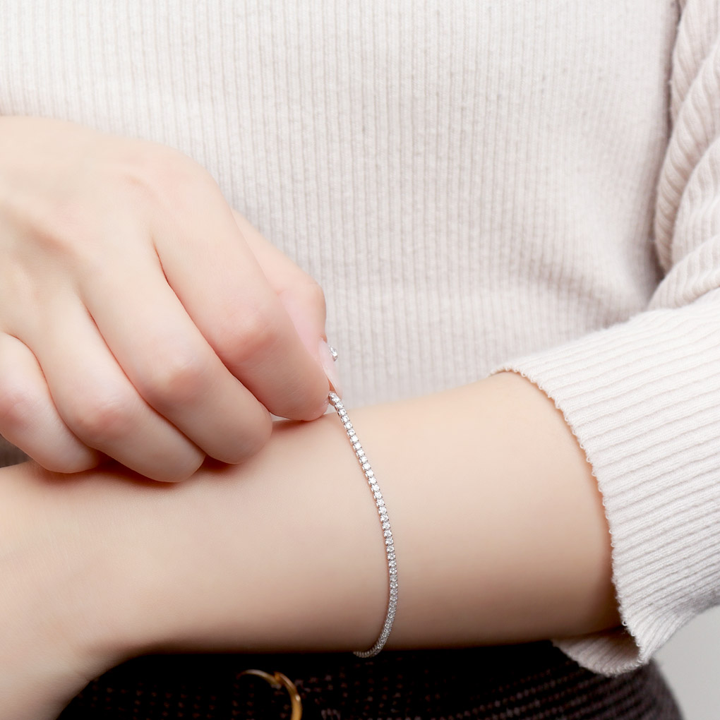 楽天市場】AMEN アメン ジルコニア ライン シルバー テニス