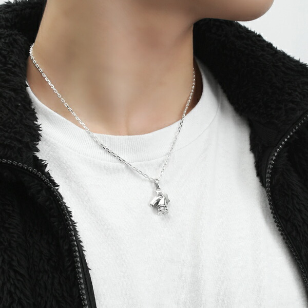 楽天市場】PUERTA DEL SOL チェス ナイト ペンダントトップ ネックレス