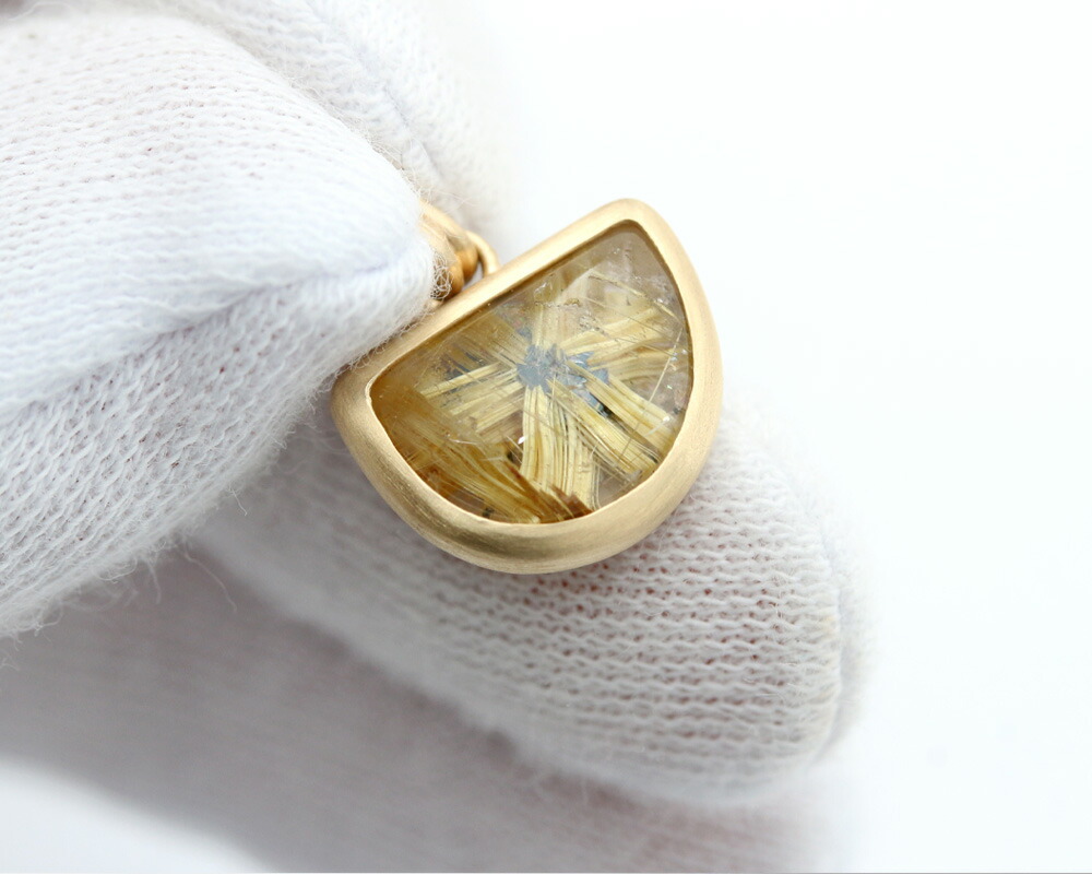 楽天市場】K10 スタールチルクォーツ ネックレスチャーム 4.03ct