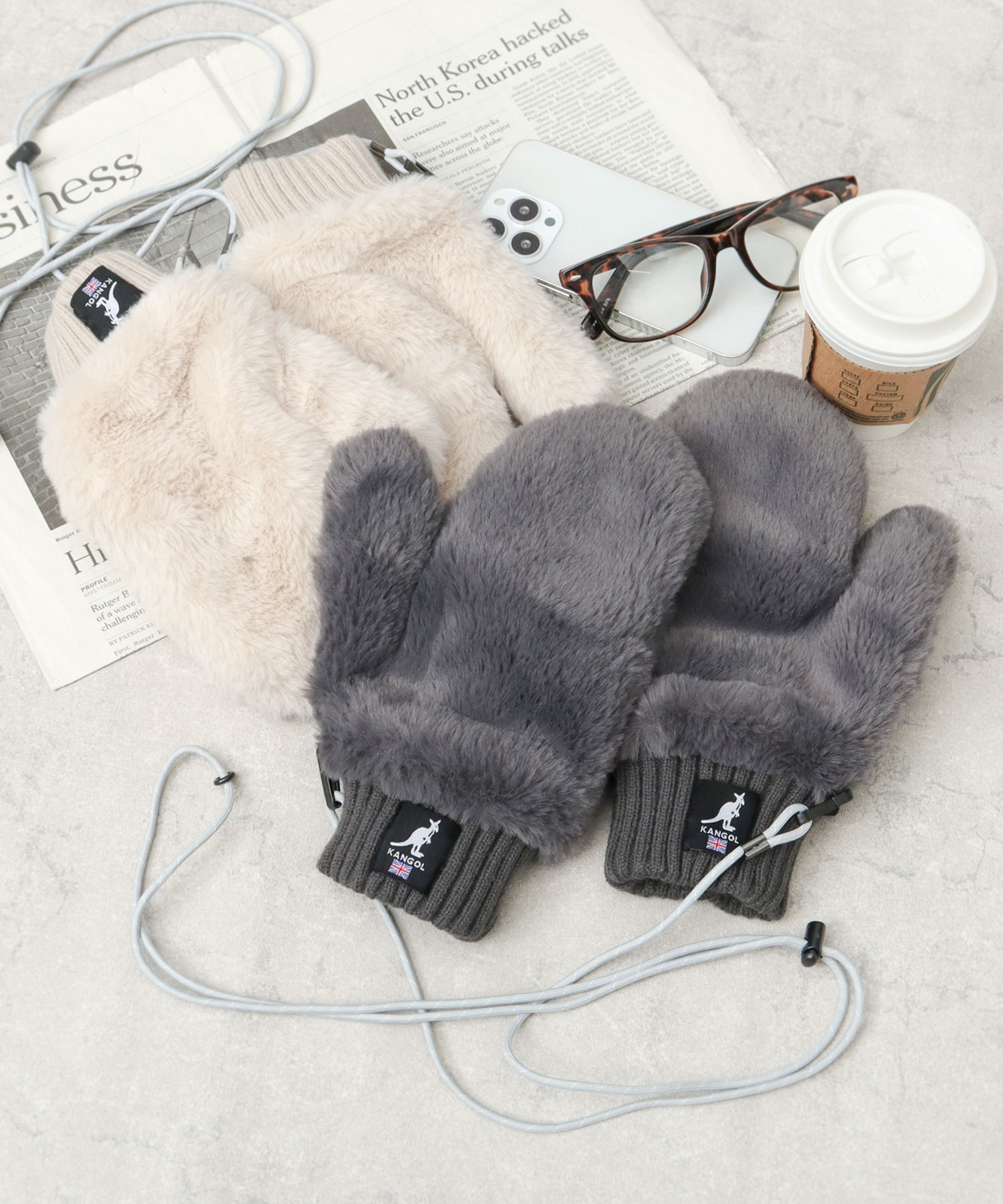 楽天市場】カンゴール KANGOL 手袋 ファー ミトン レディース