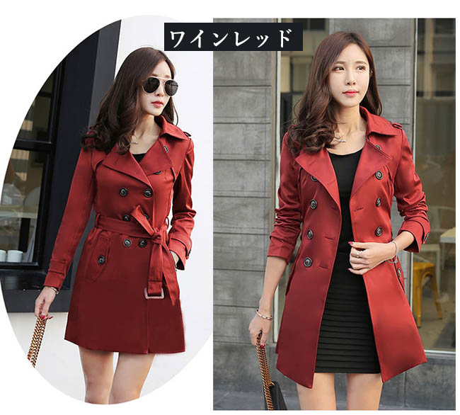 楽天市場】トレンチコート 大きいサイズ レディース テロンチ ベルト