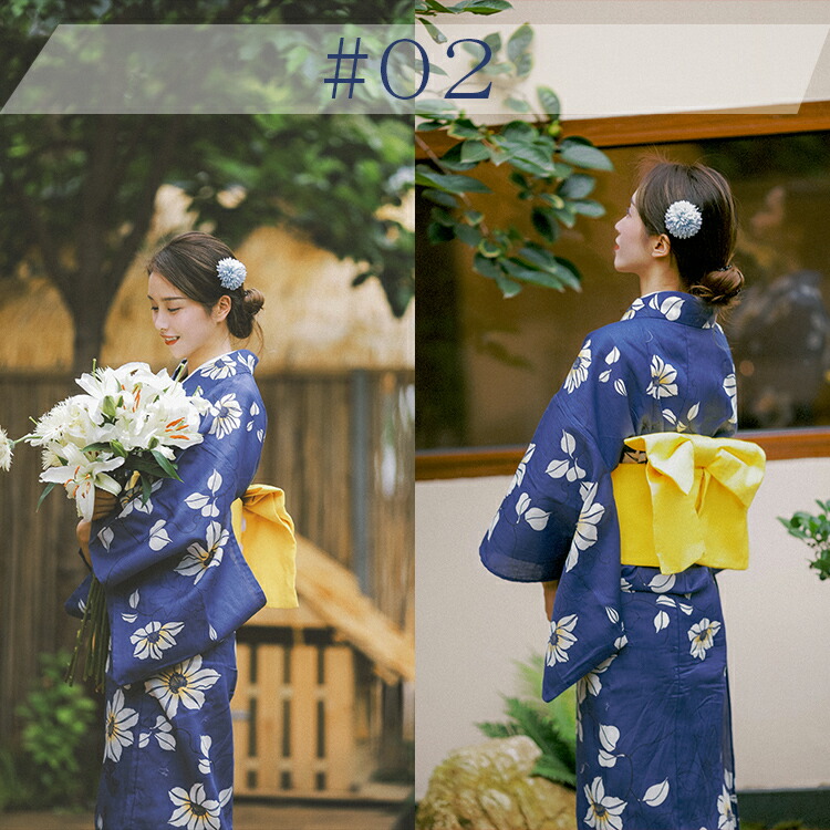 楽天市場】紺 浴衣 レディース 2点セット 安い 浴衣 単品 綿100％ F
