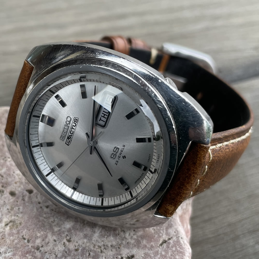 楽天市場】【中古品】【OH済み】SEIKO/セイコー 5ACTUS/5アクタス 23石