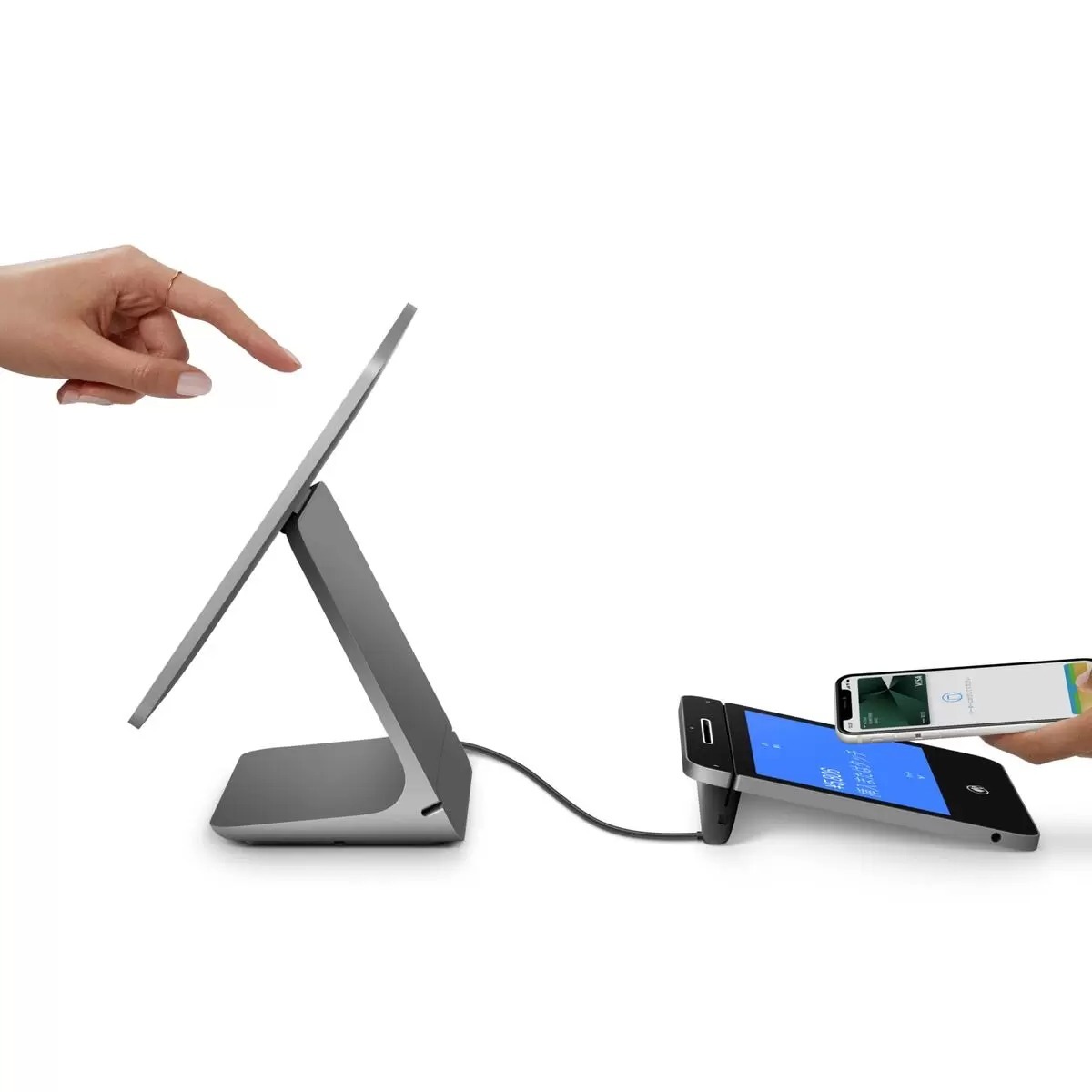 楽天市場】Square レジスター 統合型POSレジ A-SKU-0643-1｜2画面