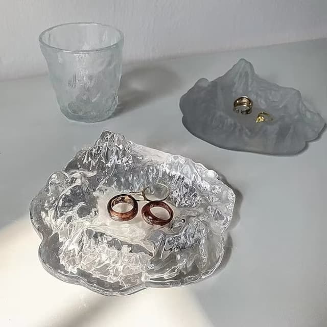 楽天市場】3color⋆ガラストレイ プレート 灰皿 撮影小物 北欧