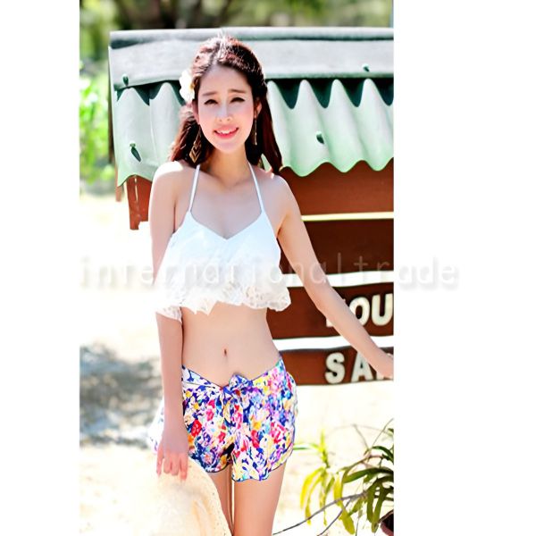 楽天市場】【スーパーセール対象】レディース水着 花柄3点セット
