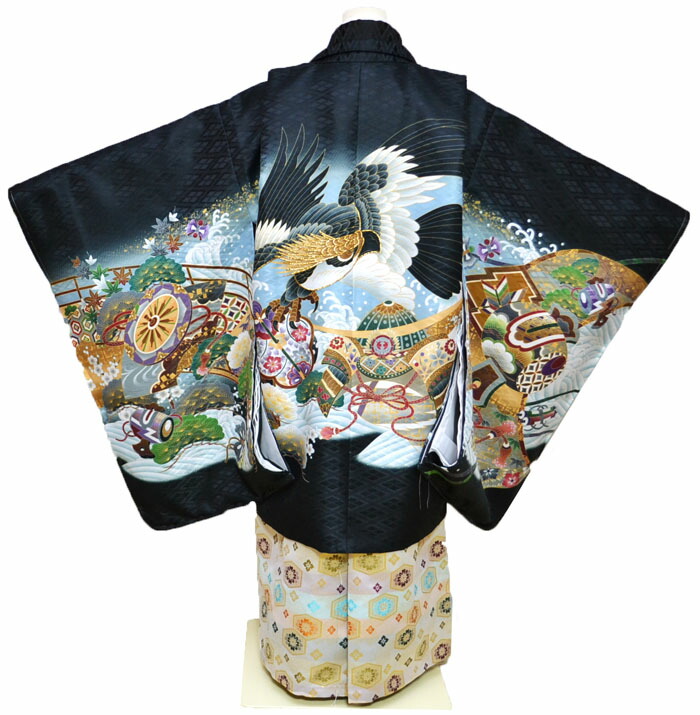 楽天市場】七五三 753 着物 男の子 袴 セット 3歳羽織袴 フルセット 鷹