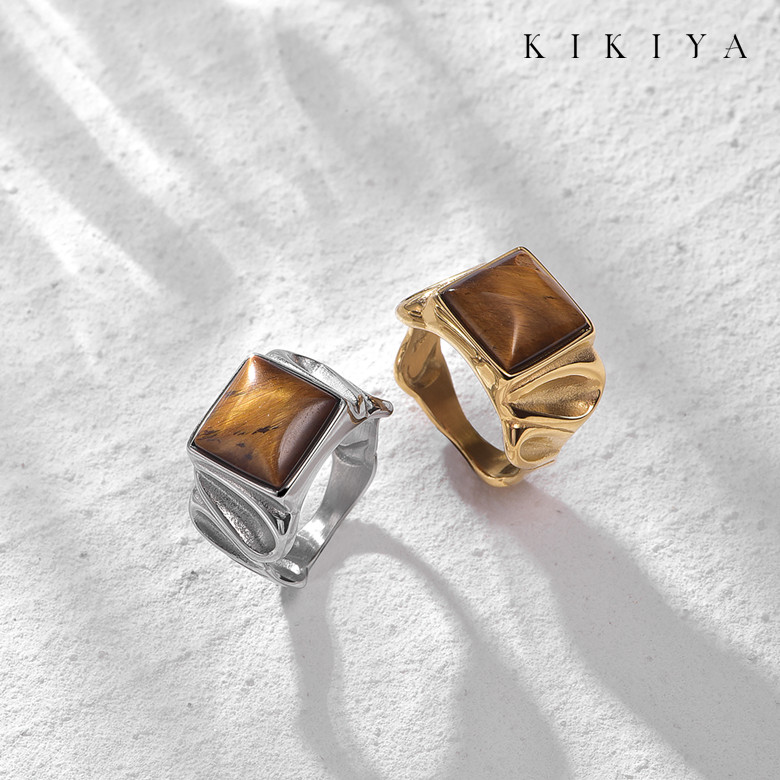 楽天市場】リング 指輪 虎目石 タイガーアイ 天然石 アンティーク