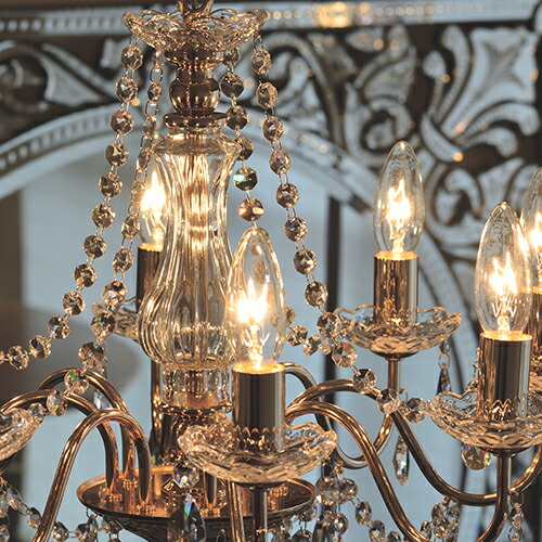 楽天市場】シャンデリア【マリーゴールド】アスフォークリスタル使用