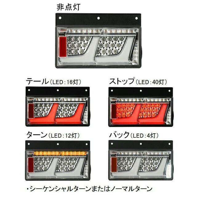 楽天市場】小糸製作所 KOITO LEDテールランプ 2連 L/R クリアVer