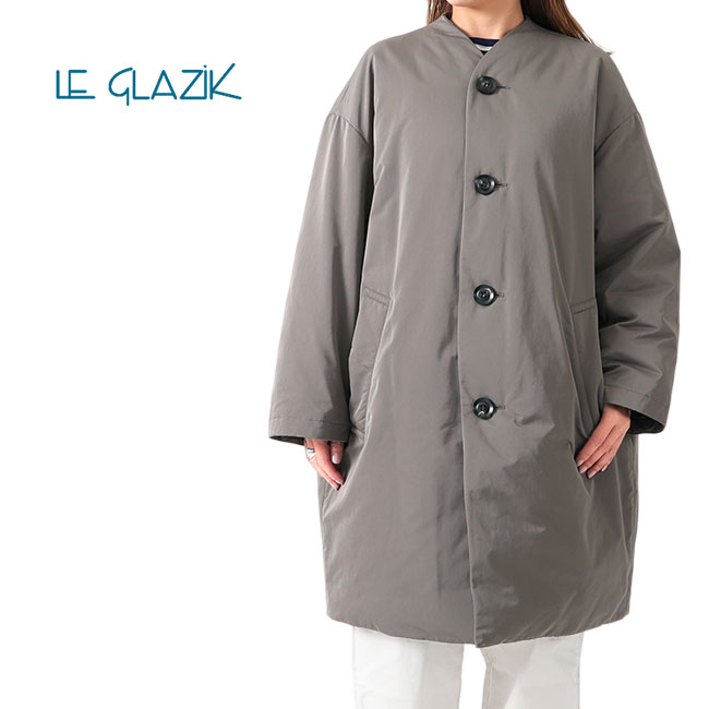 楽天市場】LE GLAZIK ルグラジック 高密度ギャバジン ノーカラー