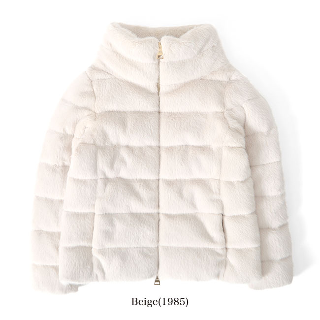 楽天市場】HERNO ヘルノ エコファー スタンドカラー ショート キルト