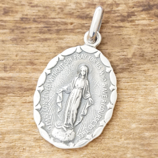 楽天市場】マリア ネックレス ペンダント シルバー 925教会 祈り 奇跡