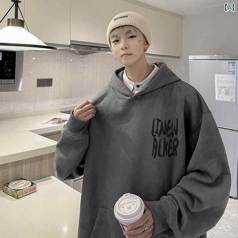 楽天市場】パーカー メンズ フード付き プルオーバー 秋 ヒップホップ