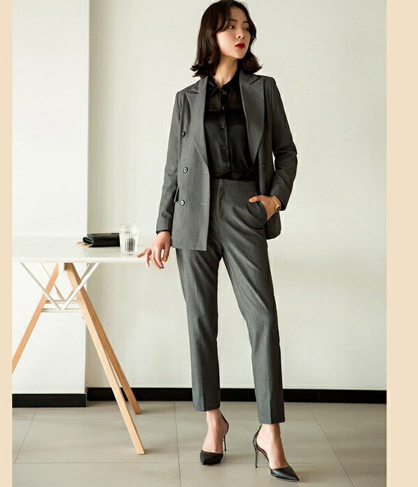 楽天市場】パンツスーツ スーツ レディース セットアップ 洗える