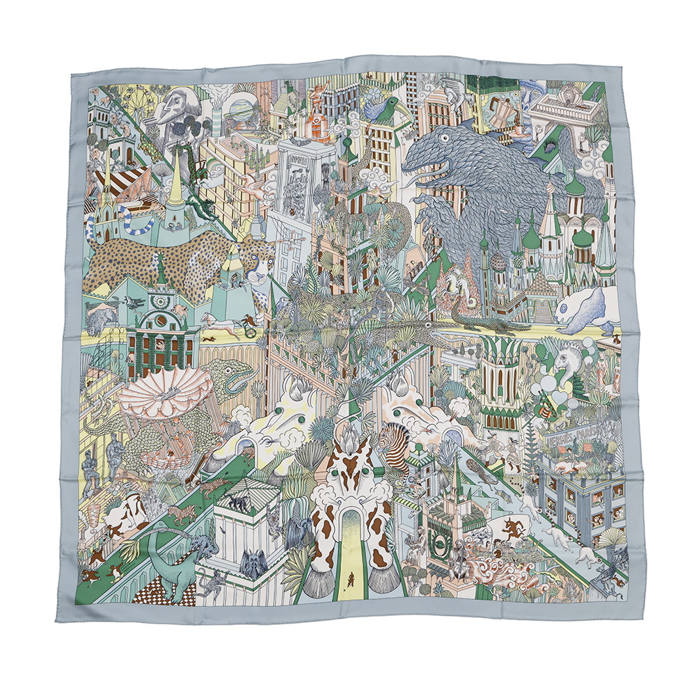 楽天市場】エルメス カレ90 アニマポリスの通販