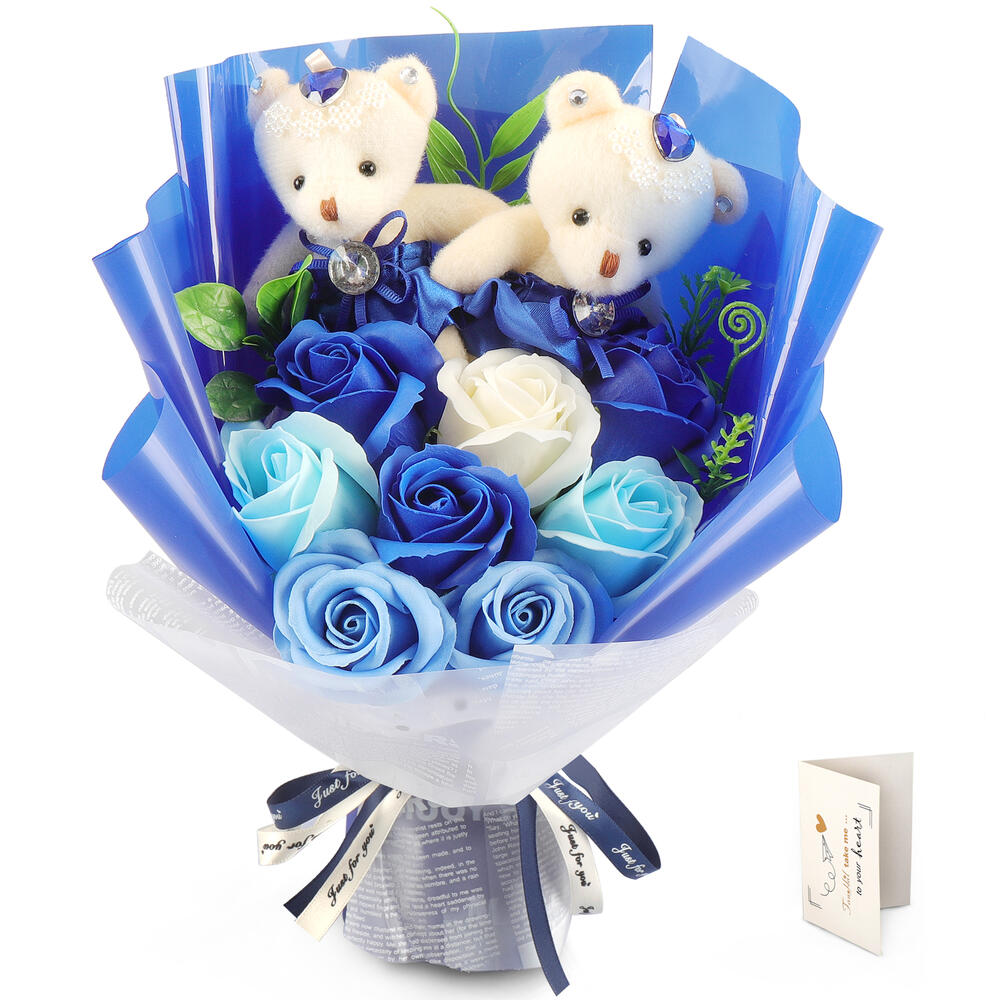 楽天市場】【在庫SALE】ソープフラワー バラ 花束 誕生日プレゼント