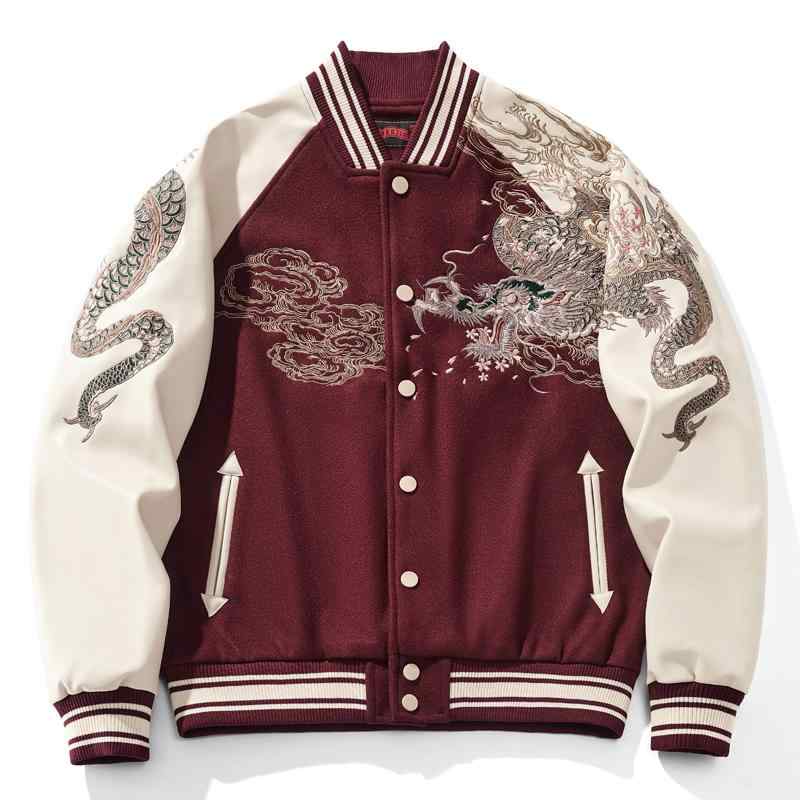 楽天市場】スカジャン スタジャン 派手 和柄 派手色 赤 ワインレッド